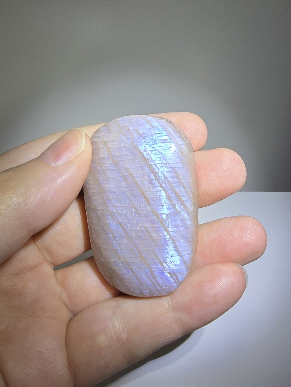 Moonstone Crystal Palmstone #F - Picture 6 of 8
